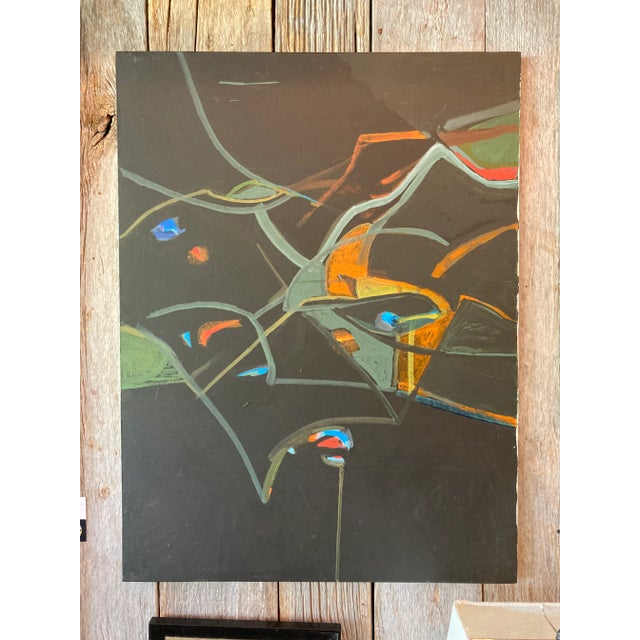 1960s Minimalist Abstract Oil Painting on Canvas For Sale - Image 11 of 11