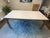 Modern Used Marbled Quartz Table (Room and Board) For Sale - Image 3 of 4