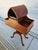 Brown Mahogany Tea Poy Flip Top Side Table With Interior Storage For Sale - Image 8 of 15