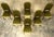 1930s Set of Six 1930s French Art Deco Maple Dining Chairs in Olive Green Velvet For Sale - Image 5 of 18