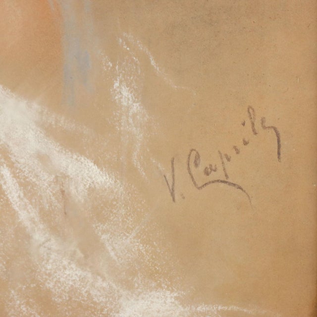 Vincenzo Caprile, Nude, Pastels on Cardboard, Framed For Sale - Image 6 of 10