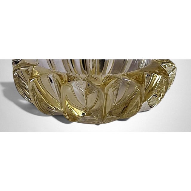 Mid 20th Century Art Deco French Molded Glass Bowl Attributed to Pierre d'Avesn For Sale - Image 15 of 18