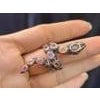 Bochic "Orient" Vintage Diamond Ruby & Sapphire Serpent Ring - 18K & Silver For Sale - Image 16 of 18