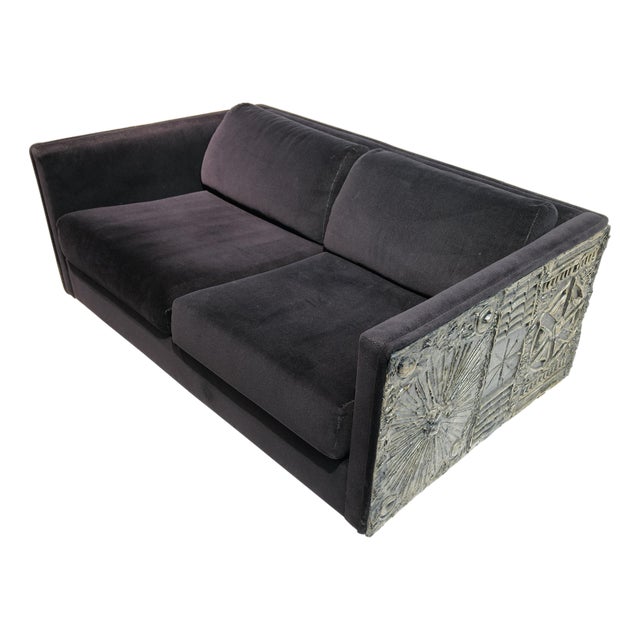 Mid 20th Century Adrian Pearsall Brutalist-Inspired Two-Cushion Sofa Loveseat (2 of 2) For Sale