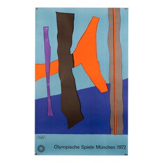 Olympia Poster by Fritz Winter, 1972 For Sale