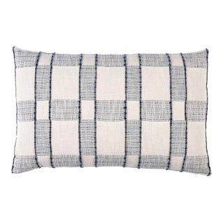 Elko Woven Pillow Cover in Indigo Blue, 14x20 Pillow For Sale
