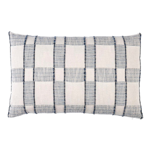 Elko Woven Pillow Cover in Indigo Blue, 14x20 Pillow