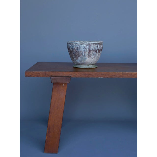 Antique Handmade Lead Planter For Sale - Image 11 of 14