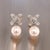 White Akoya Pearl Dangle Earrings 14k Gold Certified For Sale - Image 8 of 12