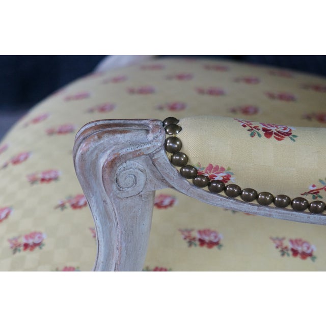 2 Late 20th Century Minton Spidell Neoclassical George III Style Balloon Back Open Arm Chairs Pair For Sale - Image 17 of 18