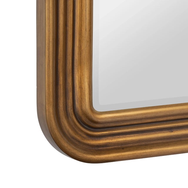 Glass Parker Arch Gold Wall Mirror For Sale - Image 7 of 7