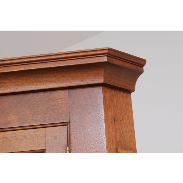 Bench Made Chippendale Style Walnut Corner Cabinet For Sale - Image 10 of 13