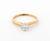 14K Yellow Gold and White Gold and Diamond Solitaire Engagement Ring, with one 0.37 carat round brilliant cut diamond,...