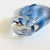 Blue Zellique Art Glass Heart Bud Vase For Sale - Image 8 of 8