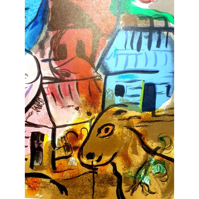 Marc Chagall - Homage to Marc Chagall - Original Lithograph 1969 For Sale - Image 3 of 7