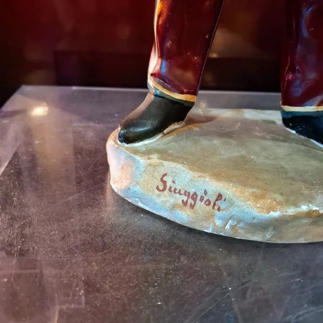 Contrade Senesi Jockey Figures by Giuggioli, Set of 2 For Sale - Image 6 of 13