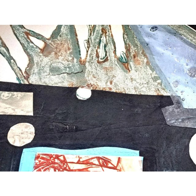 Lionel Perrotte, Abstract Composition, Original Carborundum Etching, 1980s For Sale - Image 3 of 8