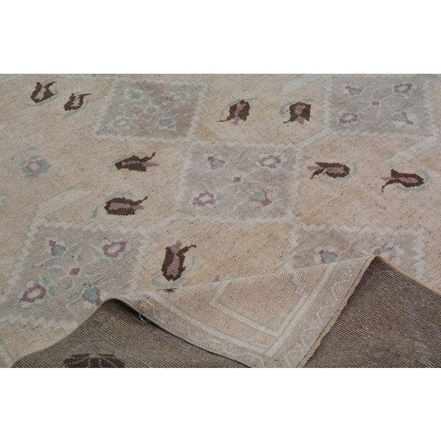 Vintage Turkish Anatolian Hand Knotted Wool Rug,5'3"X9' For Sale In New York - Image 6 of 6