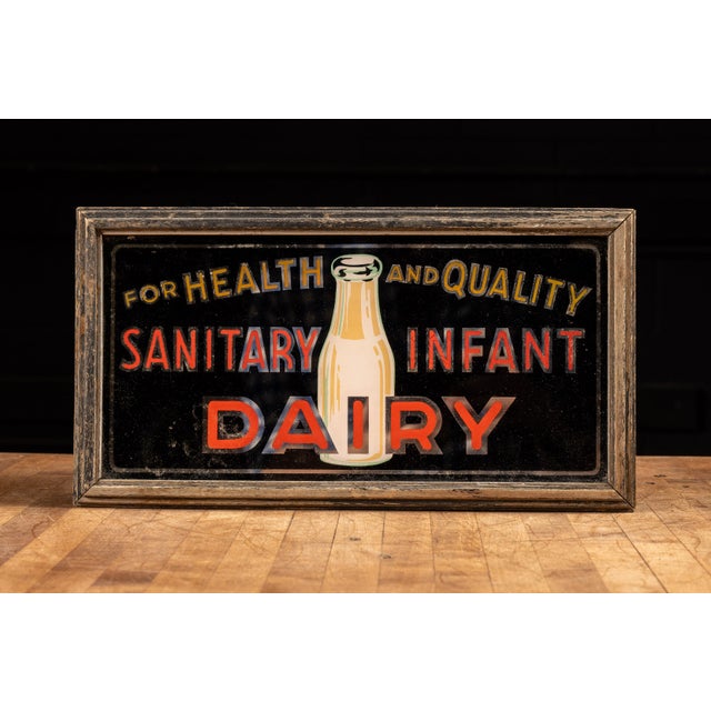 Early 20th-century illuminated storefront sign manufactured by Fred E. Gilbert Co. for use in Pacific Northwest grocery...