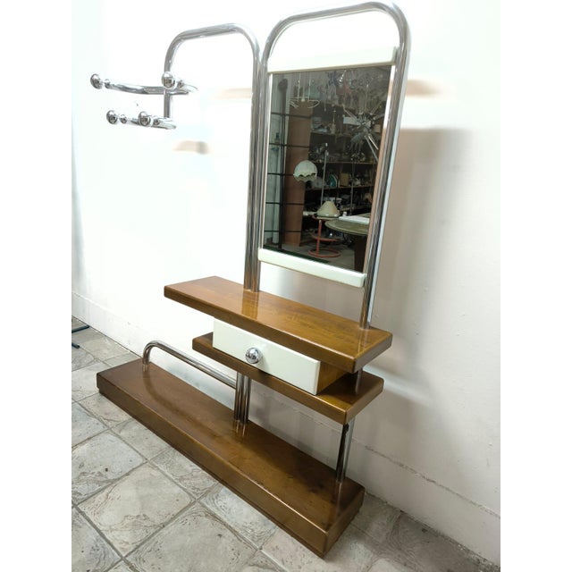 Entrance Coat Rack with Mirror, 1970s For Sale - Image 11 of 18