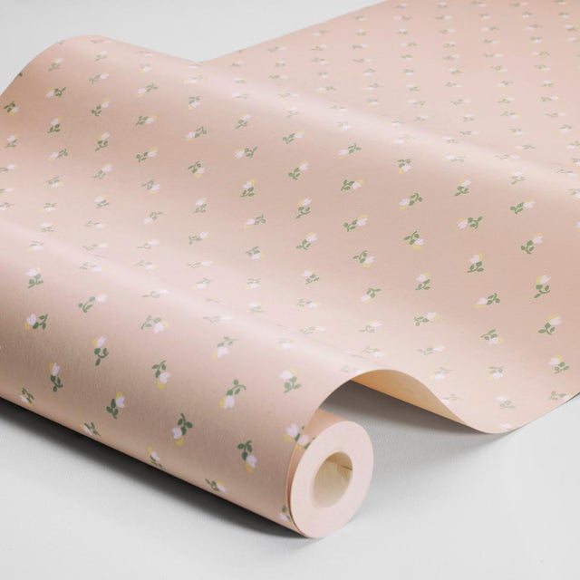 Sweet and simple, Petite Chérie is a delicate small-scale floral pattern. This charming surface-printed wallpaper is a...