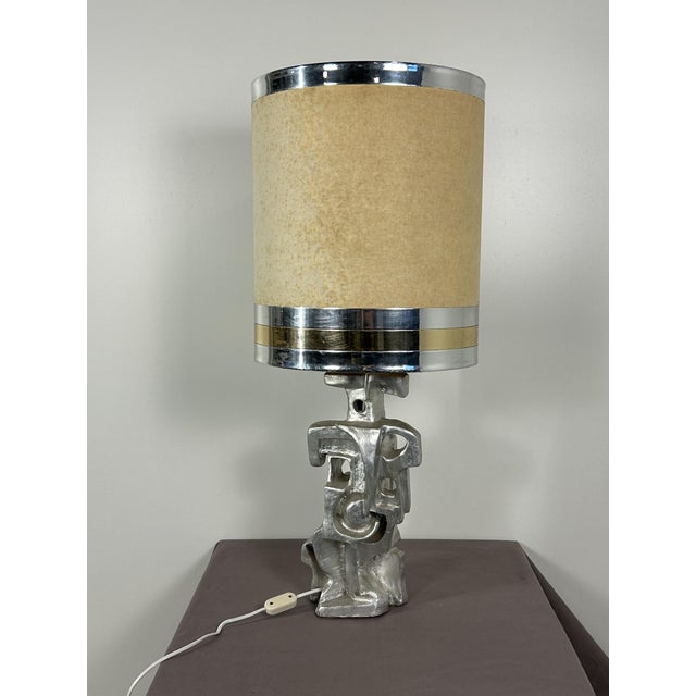 The lamp measures 83 cm with the lampshade, without the lampshade the height is 45 cm European Plug (up to 250V).The...