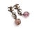 This is part of Chairish’s Costume Jewelry assortment. Chanel Silver CC Chain Purple Bead Long Piercing Earrings *Marked...