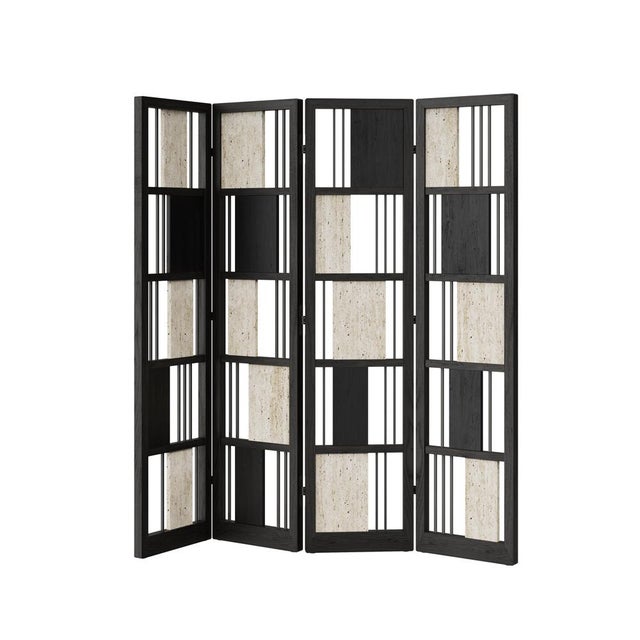 Wordsworth Folding Screen by Wood Tailors Club For Sale - Image 6 of 9