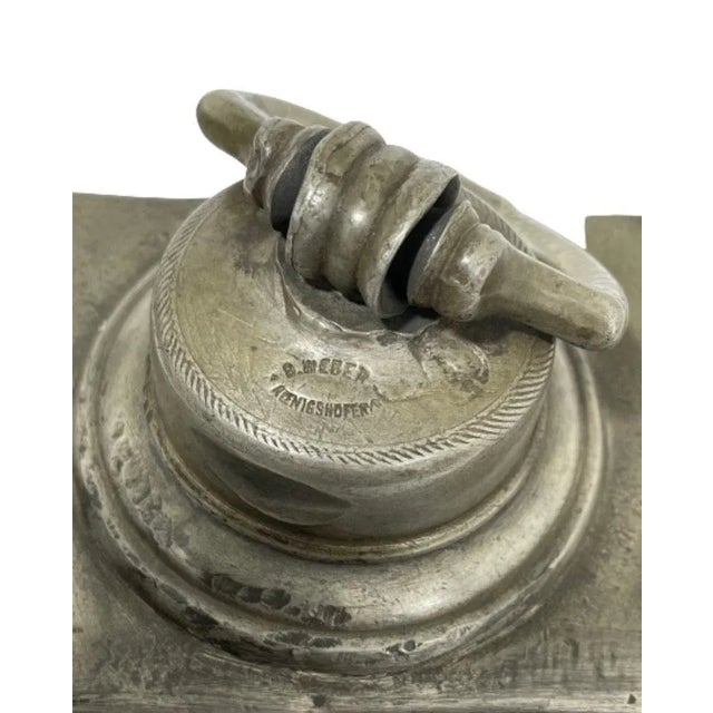 German Pewter Decanter in the Shape of a Book For Sale - Image 6 of 9