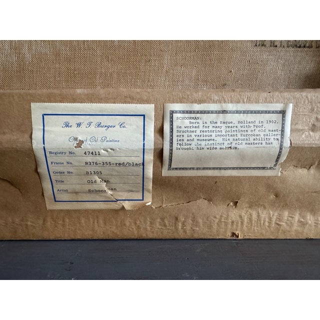 Mid 20th Century Franz Schoorman Oil Painting for W. T. Burger Co. For Sale - Image 15 of 17