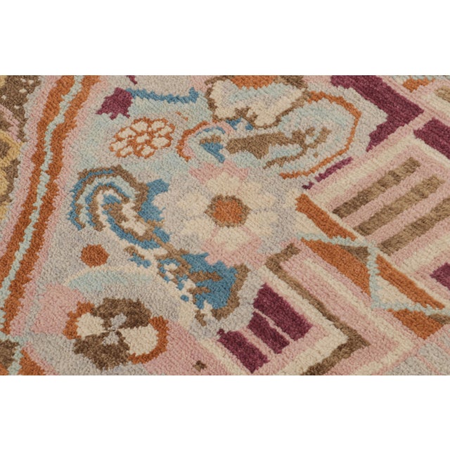 Rug & Kilim’s French Art Deco Style Rug with Polychromatic Geometric Patterns - 12x16 For Sale In New York - Image 6 of 7