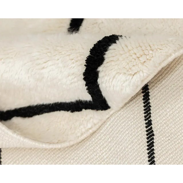 Hand-Knotted Wool Rug by Azele Studio For Sale - Image 9 of 13
