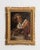 1940s France Amber Canvas Painting For Sale - Image 4 of 16