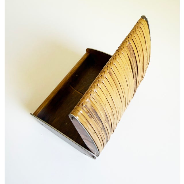 Wood Carl Aubock Cane Cigarette Box, Model #3656, 1950s, Austria For Sale - Image 7 of 15