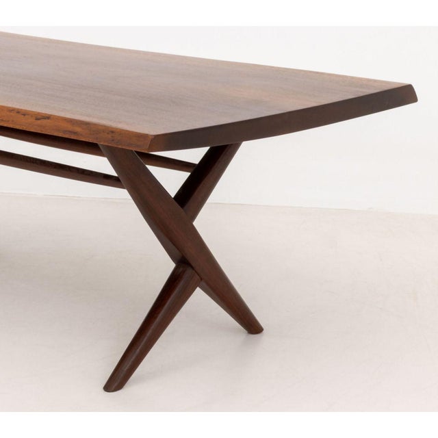 Wood George Nakashima Walnut Slab Top Table, 1962 For Sale - Image 7 of 12
