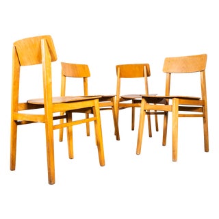 Mid-Century Dining Chairs, 1950s, Set of 4 For Sale