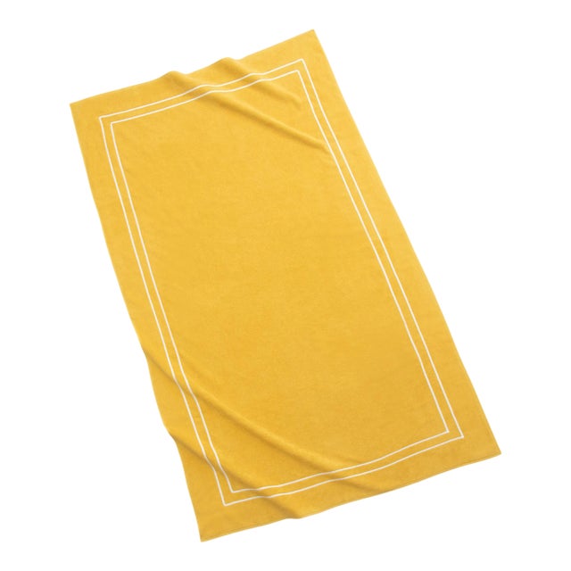Amalfi Beach Towel in Yellow For Sale