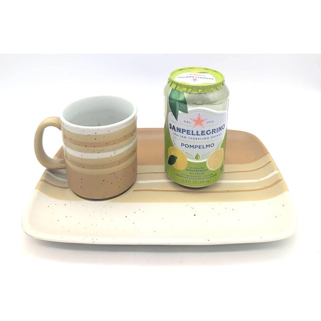 Ceramic 1970s Otagiri Stoneware Breakfast and Snack Set for 2, 4 Pieces For Sale - Image 7 of 13