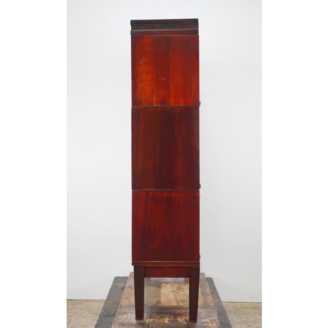 Antique Lundstrom Barrister Bookcase For Sale - Image 10 of 14