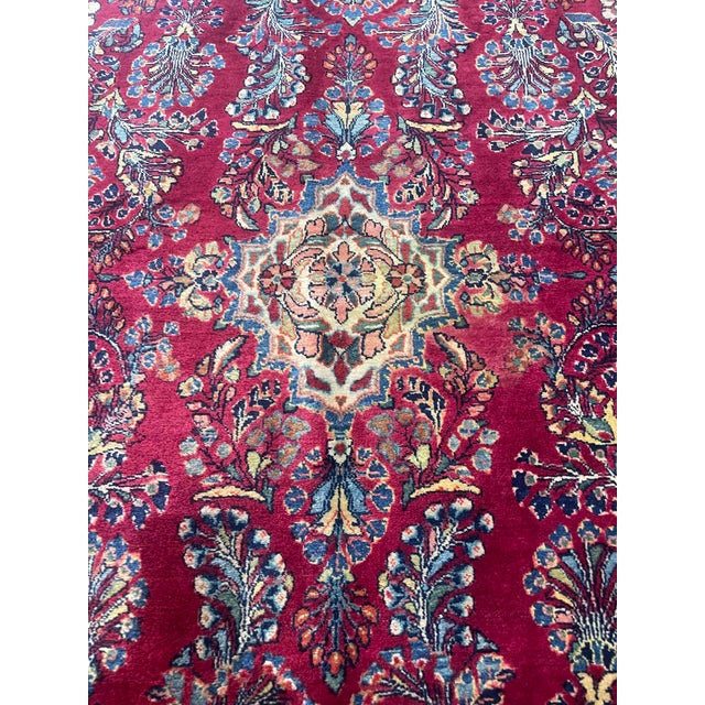 Antique Persian Mohajeran Sarouk Rug, 3'" X 5' For Sale - Image 4 of 8
