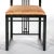 Black Black Lacquered Frame / Upholstered Dining Chair Set 10 For Sale - Image 8 of 13