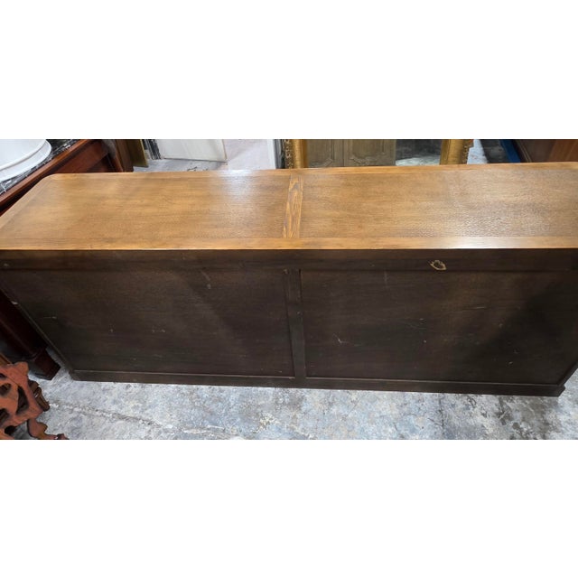 Baker Furniture Company Baker Furniture French Provincial Louis XV Carved Oak Four-Door Sideboard, Circa 1970s For Sale - Image 4 of 15