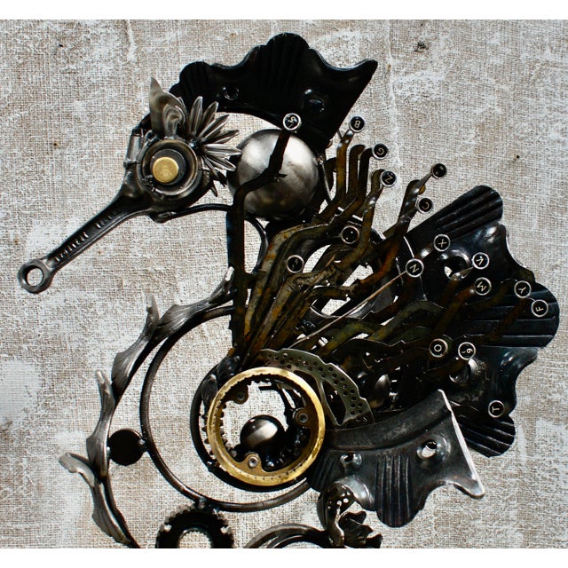 Simon Smith, Custom Steampunk Seahorse Sculpture, 1950, Mixed Media For Sale - Image 4 of 12