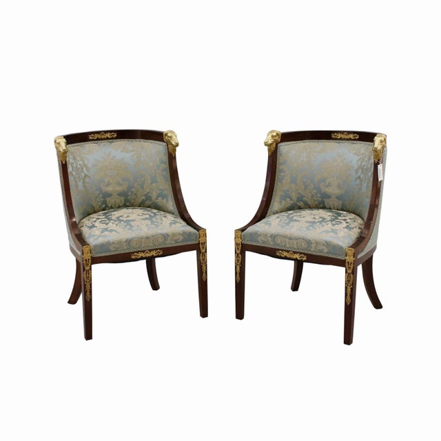 Set of Empire Style Armchairs For Sale - Image 5 of 5
