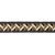 SAMPLE - Schumacher Zigzag Moderne Tape Trim In Onyx For Sale