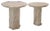 Vintage Italian Travertine Side Tables, 1980s, Set of 2 For Sale