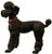 Large Scale Hollywood Regency Italian Black Poodle Dog For Sale - Image 4 of 7
