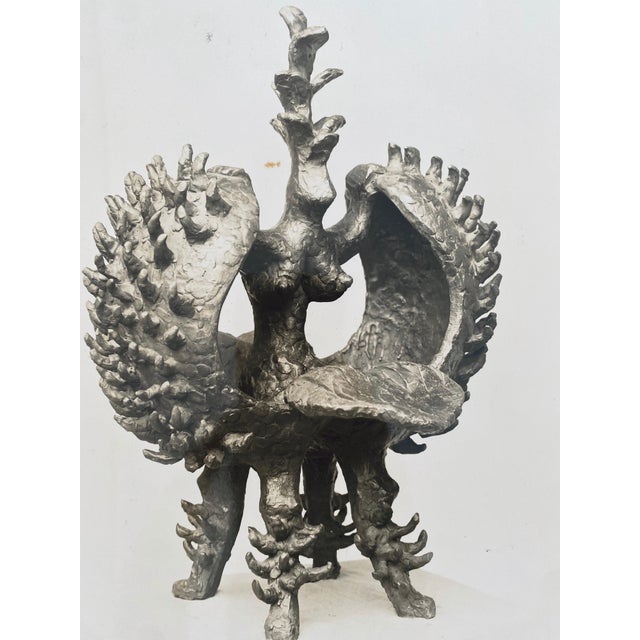 Modern Adolph Studly, Vintage Silver Gelatin Photograph Jacques Lipchitz Bronze Sculpture Photo Signed, 1942 For Sale - Image 3 of 7