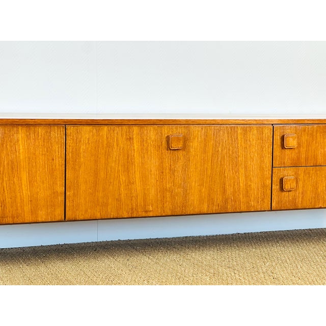 Brown Scandinavian Teak Sideboard, 1960s For Sale - Image 8 of 18