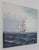 Vintage Mid-20th Century Signed Maritime Oil Painting of Tall Ship at Sea – Nautical Seascape on Canvas For Sale - Image 4 of 14
